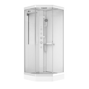 Душевая кабина Am.Pm Gem W90C-018-090WTA 90х90, профиль белый, стекло прозрачное
