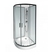 Душевая кабина Am.Pm Joy W85C-001-090GT 900х900х2160, стекло прозрачное, профиль серый графитовый