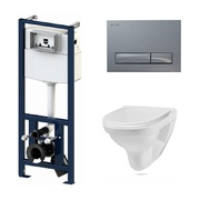 Инсталляция для подвесного унитаза Am.Pm Sense L I012702/I014151/C741738SC с клав глянц хром с подв унит с сид-ем м/лиф