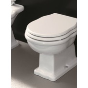 Крышка-сиденье ArtCeram Hermitage HEA005 01;72 белое, soft-close, крепеж бронза
