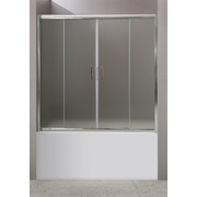 Шторка для ванны BelBagno Uno 2 створки стекло прозрачноеUNO-VF-2-150/145-C-Cr 150x145