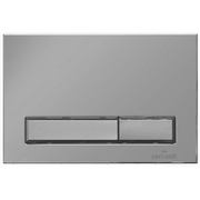 Кнопка смыва Cersanit LINK PRO BU-BK/Cm Blick пластик, двойной смыв хром матовый