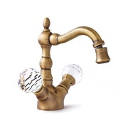 Смеситель для биде Cezares Atlantis ATLANTIS-BS2-02-Sw бронза ручки Swarovski с донным клапаном
