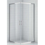 Душевой уголок Cezares Eco ECO-O-стекло прозрачное хром 2 двериA-2-80-C-Cr 80x80