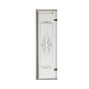 Боковая стенка Cezares Royal Palace ROYAL PALACE-A-90-FIX-CP-G 90 см стекло прозрачное с матовым узором золото
