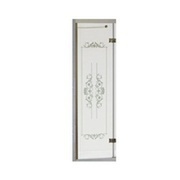 Боковая стенка Cezares Royal Palace ROYAL PALACE-A-90-FIX-CP-Br 90 см стекло прозрачное с узором бронза
