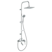 Душевая система Damixa Palace Evo 974230000 cо смесителем и изливом: верх. душ 260*190, ручн. душ d 100 мм, 1