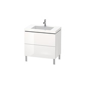 Тумба Duravit L-Cube LC6937O2222 80x48x69.8 2 ящика белый глянец