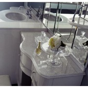 Топ для раковины Eurodesign Hilton HMC-24+HMR-22+HMS-84+HMR-22+HMC-24 BIANCO CRISTALLINO белый