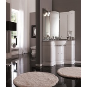 Зеркало Eurodesign Hilton SP46 BIANCO LUCIDO/POMOLO ORO 46x110
