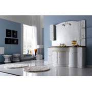 Зеркало Eurodesign Hilton HPM-21 BIANCO LUCIDO/POMOLO CROMO 21x16x106