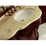 Топ для раковины Eurodesign Luxury LMC-23.SX+LMS-84+LMC-23.DX BIANCO CRISTALLINO белый