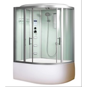 Душевой бокс Frank 600 F-628 R 150x100x220 см высокий поддон правый с баней