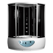 Душевой бокс Frank 600 F-652 Black 150x150x220 см высокий поддон черный