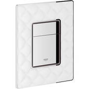 Кнопка смыва Grohe Skate Cosmopolitan 38913XR0 белая простроченная кожа