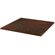 Ступень Grupa Paradyz Semir Brown Semir Brown Ступень угловая структурная 30х30х1,1 (в шт)