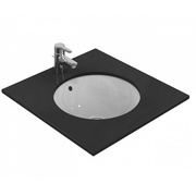 Умывальник Ideal Standard Connect E505401 480мм, встраиваемый под столешницу, без отверстия под смеситель, белый