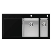 Мойка кухонная Imenza Charisma IV1511110D 1/2 1B 1D (100X52) чёрная правая