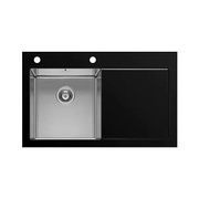 Мойка кухонная Imenza Charisma IV1011101E 1B 1D (100X53) чёрная левая