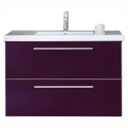 Тумба с раковиной Jacob Delafon Line LINE № 2 98.5x45x63 сливовый лак (EB487-F26 + EB482-00)