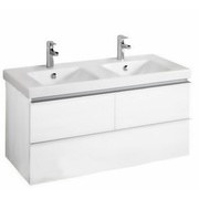 Тумба для раковины Jacob Delafon Odeon up EB892RU-J5 120 см 3 ящика белый блестящий