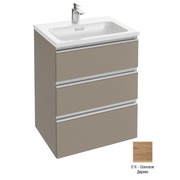 Тумба для раковины Jacob Delafon Vox EB2050-RA-E16 60 см 2 выдвижных ящика ореховое дерево