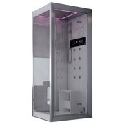 Душевая кабина Jacuzzi Frame 9448-25619+6505-30019 120x80 черный/хром + решетка для поддона черная