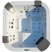 Мини бассейн Jacuzzi Santorini 944483397 обшивка Рифлёный Дуб, LED подсветка, водопад