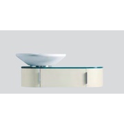 Тумба с раковиной Laufen Living Well 4.6141.1.043.521.1+8.1043.4 106x45x26, цвет пергамон, отверстие под раковину слева