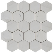 Мозаика Мрамор Мозаика Hexagon Mw Tumbled