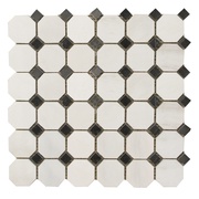 Мозаика Мрамор Мозаика Octagon MwP48x48 + BsP15x15