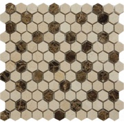 Мозаика Muare Каменная Мозаика QS-Hex027-25P/10