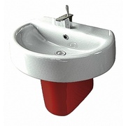 Полупьедестал для раковины Sanita luxe Best BSTSLSP03 красный