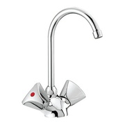 Смеситель для кухни SMARTsant Бэйс SM060007AA с R-изливом, хром