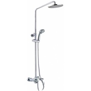 Душевая система SMARTsant Прайм SM1108AA штанга, ручн.перек., 3-функц. душ. лейка, лейка верхнего душа d 200 мм, шланг
