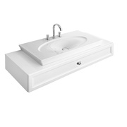 Тумба Villeroy&Boch La belle A582 10 DJ 135x54x21 белый глянец