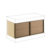 Шкаф Villeroy&Boch Pure stone 95840000 31.5x79x32 дуб/орех