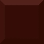 Настенная плитка Absolut Keramika Cube Biselado Brillo Marron