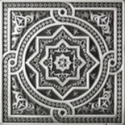 Вставка Absolut Keramika Metalic Plox Satined Black Silver 1386 Beni-Mamet