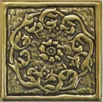 Absolut Keramika Moneli Decor Flor Shined Brass