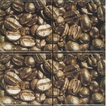 Absolut Keramika Monocolor 100х100 Biselado Set Coffee Beans 01 (4pzs)