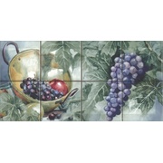 Панно Absolut Keramika Monocolor 100х100 Milano Composicion Acuarela Uvas