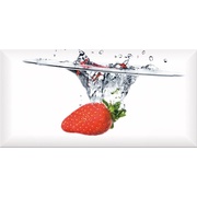 Декор Absolut Keramika Monocolor 100х200 Biselado Decor Fresh Strawberry