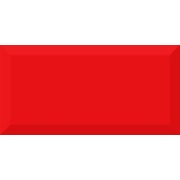 Настенная плитка Absolut Keramika Monocolor 100х200 Biselado Rojo Brillo