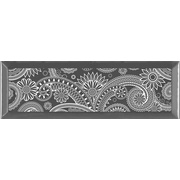 Декор Absolut Keramika Monocolor 7.5х15 Biselado Decor Silver