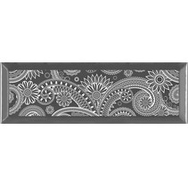 Absolut Keramika Monocolor 7.5х15 Biselado Decor Silver