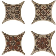 Вставка Absolut Keramika Vecchio,Barelli,Striato Estrella Set 02 Beige(4 вида mix)