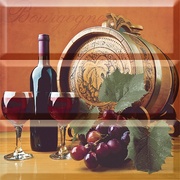 Панно Absolut Keramika Wine 10x30 Wine 5 Composicion
