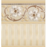 Бордюр Almera Ceramica Orleans Zocalo Vanilla