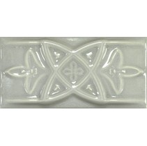 Amadis Fine Tiles Antique Crackle Cenefa Relieve Greengreycrack